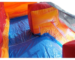 19' Volcano Lava Dual Lane Slide Wet-n-Dry