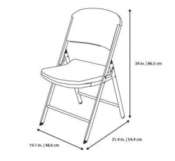 Chair20Size 1684445139 Commercial Grade Contoured Folding Chair