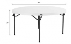 6020round 1726178660 5' (60 inch) Commercial Grade Round Table