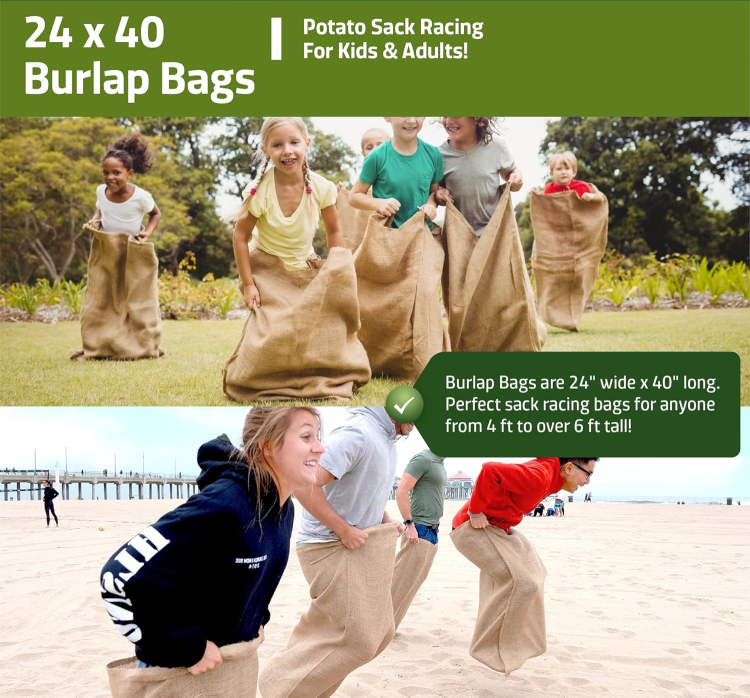 Potato Sack Racing Sacks